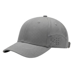 Fototapeta premium Grey baseball cap isolated on transparent background