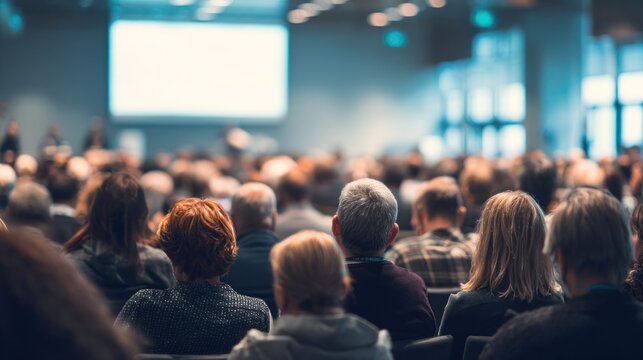 Audience in a conference hall