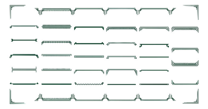 Abstract geometric pattern futuristic design elements