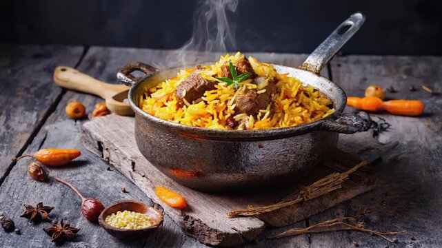 traditional uzbek meal pilaf recipe orbit camera