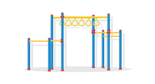 Outdoor Playground Gym Equipment with Monkey Bars and Pull-up Bars