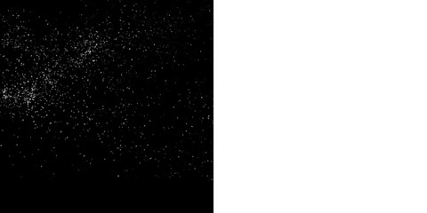 Fototapeta premium white dust particles, noise texture overlay, isolated grain effect, abstract stardust background, vintage film grain, scattered white specks, atmospheric dust particles, digital noise effect.