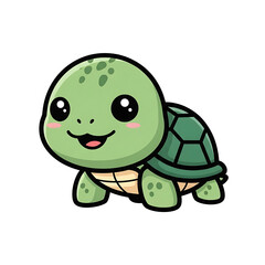Obraz premium Cute Turtle Cartoon. (10)
