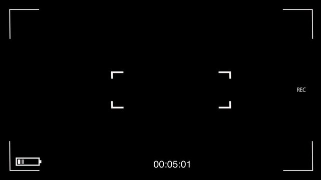 illustration footage of video recorder View finder Display