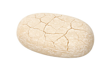 Naklejka premium Cracked dry soap bar showing hygiene concept, transparent background