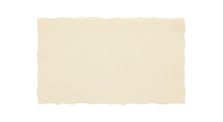 Fototapeta premium A blank piece of paper with a rough edge on a black background