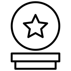 Obraz premium Rank Insignia line icon