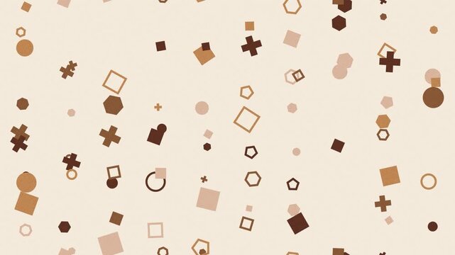Brown and pink puzzle pieces background.