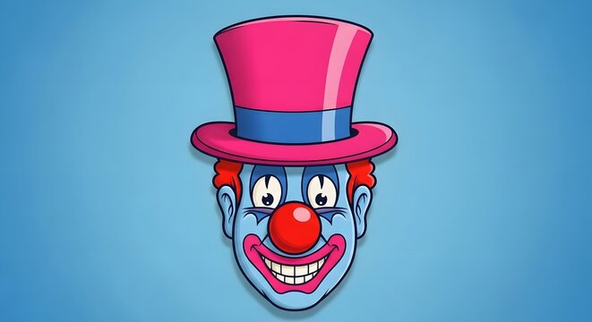April fools day funny clown face prank joke humor