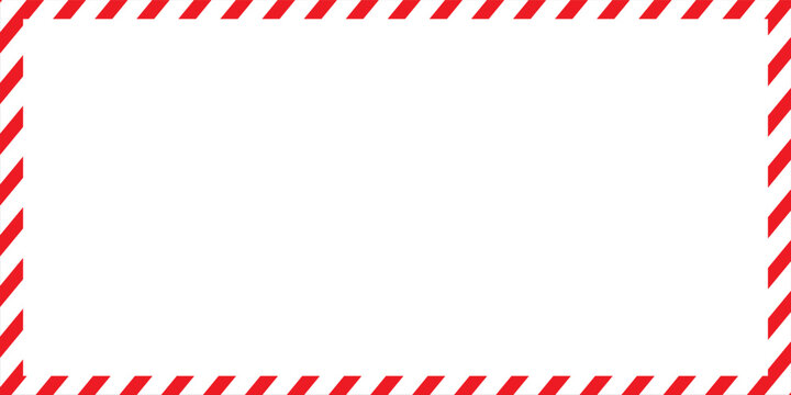 Warning white red diagonal stripes line. Safety stripe warning caution hazard danger road vector sign symbol.