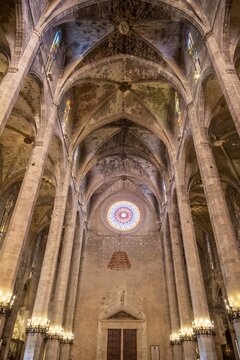 Interior, Palma Cathedral, Palma de Majorca, Spain