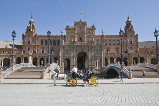 Plaza de Espana, Seville, Andalusia, Spain