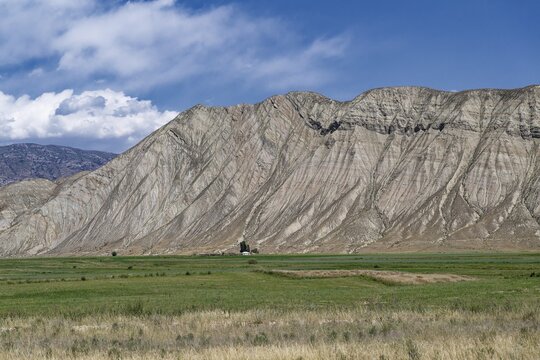 Landscape along the At-Bashy Range, Naryn Region, Kyrgyzstan