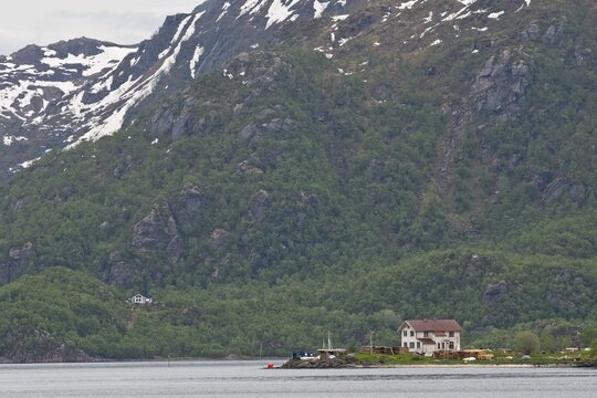Landscape at Trollfjord, Lofoten, Norway