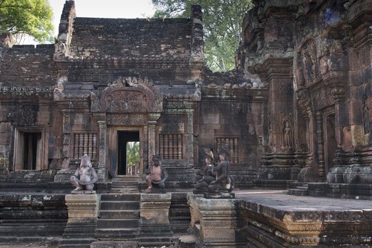 Banteay Srei, Hindu temple ruins, Siem Reap, Cambodia