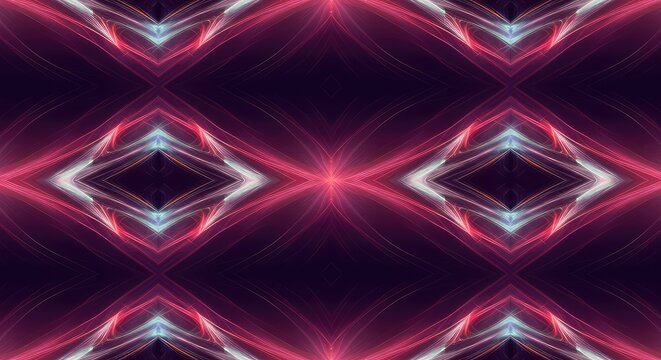 Seamless abstract pattern featuring waves of energy flowing together in perfect alignment and temporal coordination, abstract, precise, pattern