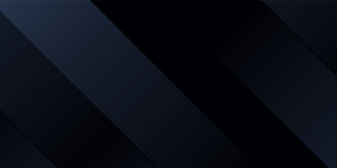 Obraz premium Modern black dark blue white abstract background. Minimal. Color gradient. Web banner. Geometric shape. 3d effect. Lines stripes triangles. Design. Futuristic. Metal metallic effect. Luxury. Premium.