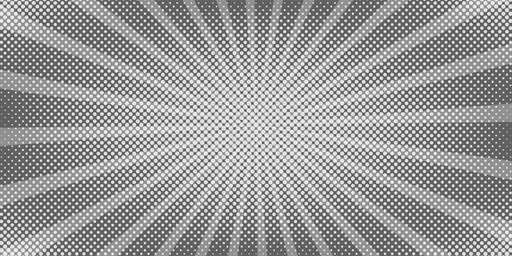 Ray sun light. Sunburst background. Radial circle line. Pattern starburst. Comic beam lines. Sun effect rays. Abstract firework. Concentration stripe. Cartoons lightning style. Vector illustration