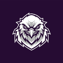 Obraz premium Eagle Head Logo Illustration Closeup.