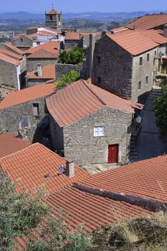 View over Monsanto, Historic village around the Serra da Estrela, Castelo Branco district, Beira, Portugal