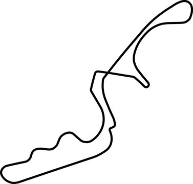 Suzuka Circuit Layout PNG (Editorial USE)