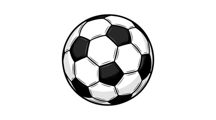 Fototapeta premium Classic Soccer Football Ball Sports Equipment Isolated Vector Illustration