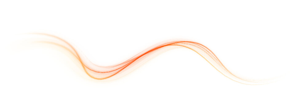 Orange light streaks rush forward with dynamic motion blur. Curved trails emphasize rapid movement and flow. Ideal for modern transport or tech ads.