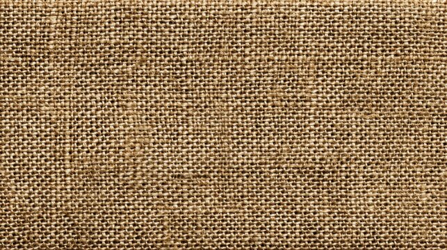 Close-up texture of rough woven burlap fabric material