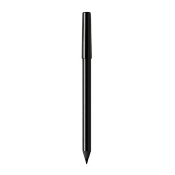 Black stylus pen isolated on transparent background