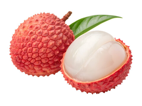 lychee isolated on white background