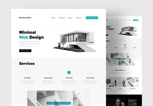 Minimal Website Layout
