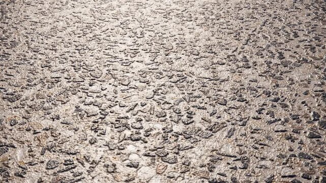 expose aggregate stone paving texture animation