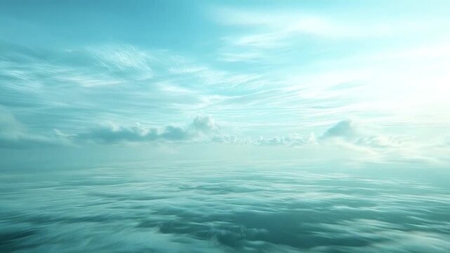 Aerial view of f clouds stretching across a vast blue sky