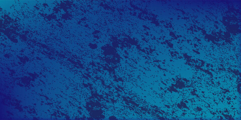 Fototapeta premium Background art piece in blue with distressed texturing and a central organic shape abnormal