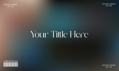 Fototapeta premium Abstract blurred gradient background colorful tones digital design template with editable text for presentation creative projects