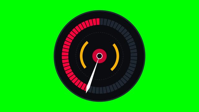 dynamic data visualization dashboard element with progressive indicators on green screen overlay interface graphic digital gauge animation display