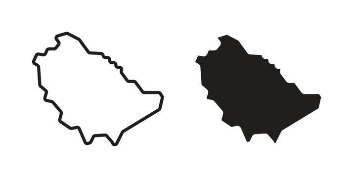 Saudi arabia icon. Simple linear element illustration. Thin stroke sign can be used for web, mobile and UI.