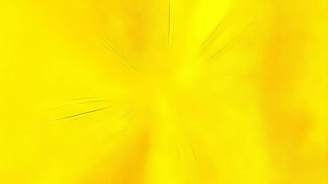 Bright yellow abstract background with dynamic radial lines. Represents energy, creativity, and optimism in design and branding