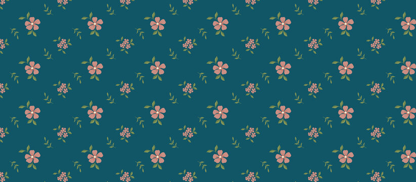 Patr&oacute;n floral de primavera