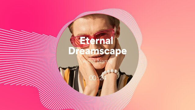 Audio Visualizer Theme 8 &ndash; Dynamic Music Spectrum Animation, Sound Wave Equalizer Display, Modern Audio Reactive Motion Graphics for Music Videos and Social Media