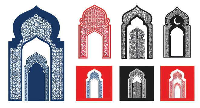 Islamic Archways Collection: Traditional Islamic Architecture Design Elements