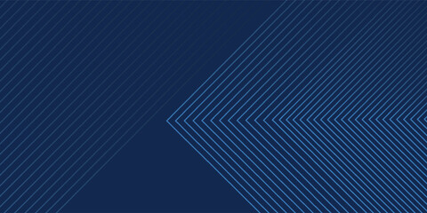 Obraz premium Blue background. Vector abstract, science, futuristic, energy technology concept. Digital image of light rays, stripes lines with blue light over dark blue background