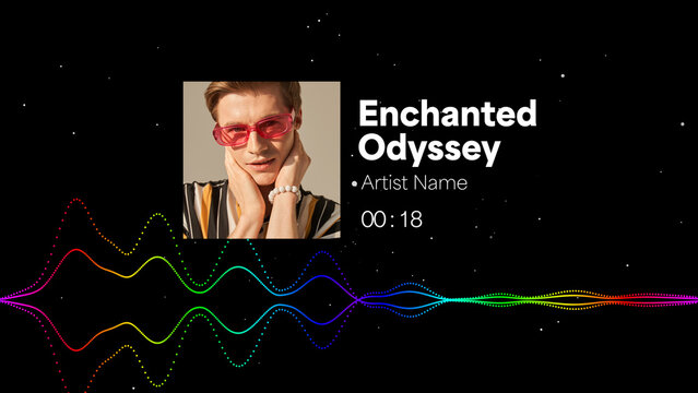 Audio Visualizer Theme 19 &ndash; Dynamic Music Spectrum Animation, Sound Wave Equalizer Display, Modern Audio Reactive Motion Graphics for Music Videos and Social Media