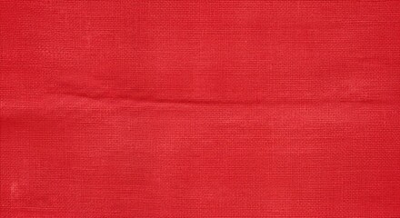 Fototapeta premium Vibrant Red Fabric Texture - A Close-Up of Rich Color and Subtle Details.