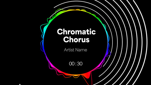 Audio Visualizer Theme 23 &ndash; Dynamic Music Spectrum Animation, Sound Wave Equalizer Display, Modern Audio Reactive Motion Graphics for Music Videos and Social Media