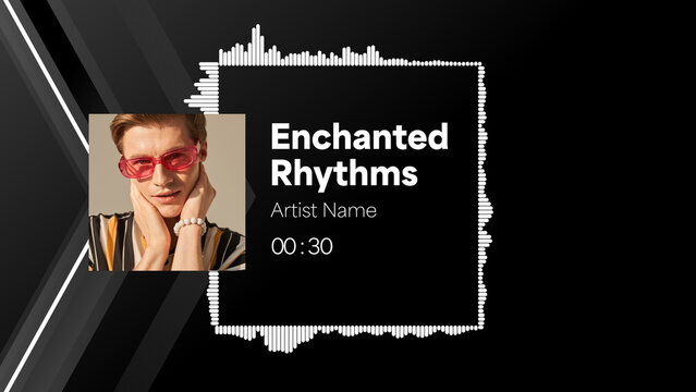 Audio Visualizer Theme 27 &ndash; Dynamic Music Spectrum Animation, Sound Wave Equalizer Display, Modern Audio Reactive Motion Graphics for Music Videos and Social Media