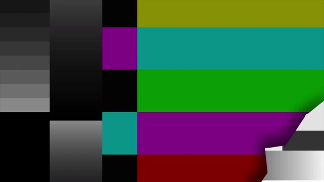Color bars television test pattern