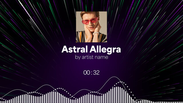 Audio Visualizer Theme 36 &ndash; Dynamic Music Spectrum Animation, Sound Wave Equalizer Display, Modern Audio Reactive Motion Graphics for Music Videos and Social Media