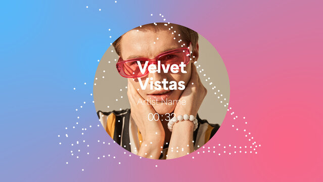 Audio Visualizer Theme 45 &ndash; Dynamic Music Spectrum Animation, Sound Wave Equalizer Display, Modern Audio Reactive Motion Graphics for Music Videos and Social Media