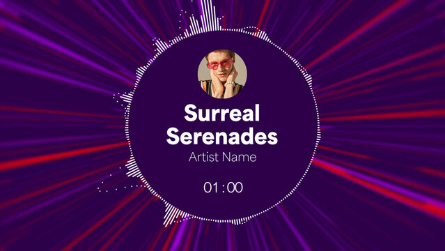 Audio Visualizer Theme 49 &ndash; Dynamic Music Spectrum Animation, Sound Wave Equalizer Display, Modern Audio Reactive Motion Graphics for Music Videos and Social Media